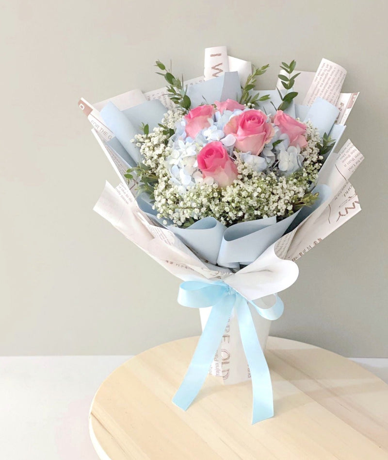 Signature Hydrangea Bouquet - Blue Hydrangea