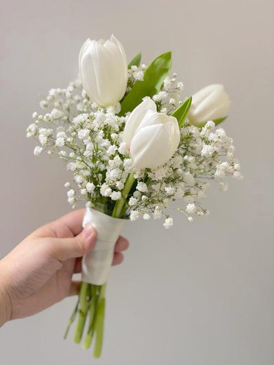 Bridesmaid Tulip Posy Bouquet - 5 sets