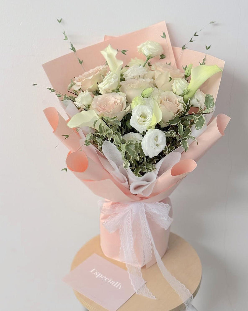 Bespoke White Calla Lilies Bouquet