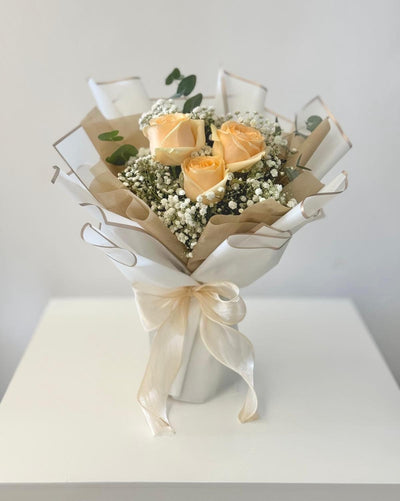 Classic Roses Bouquet - 3 Stalks
