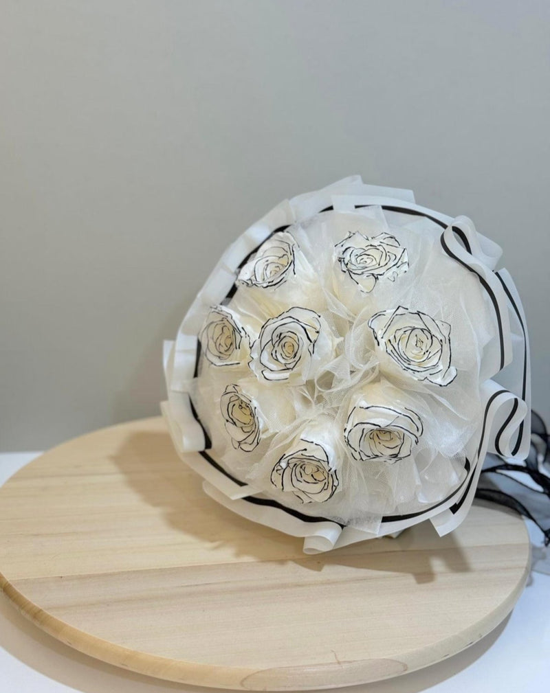 Signature Preserved Roses Bouquet - Chanel Roses