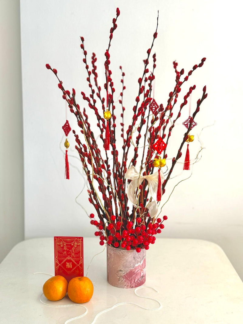 Fortune Bloom Box - Red Pussy Willow