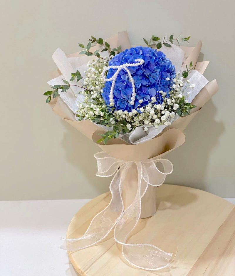 Classic Hydrangea Bouquet - Blue Hydrangea