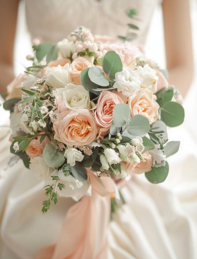 Freestyle Roses Bridal Bouquet - Spring
