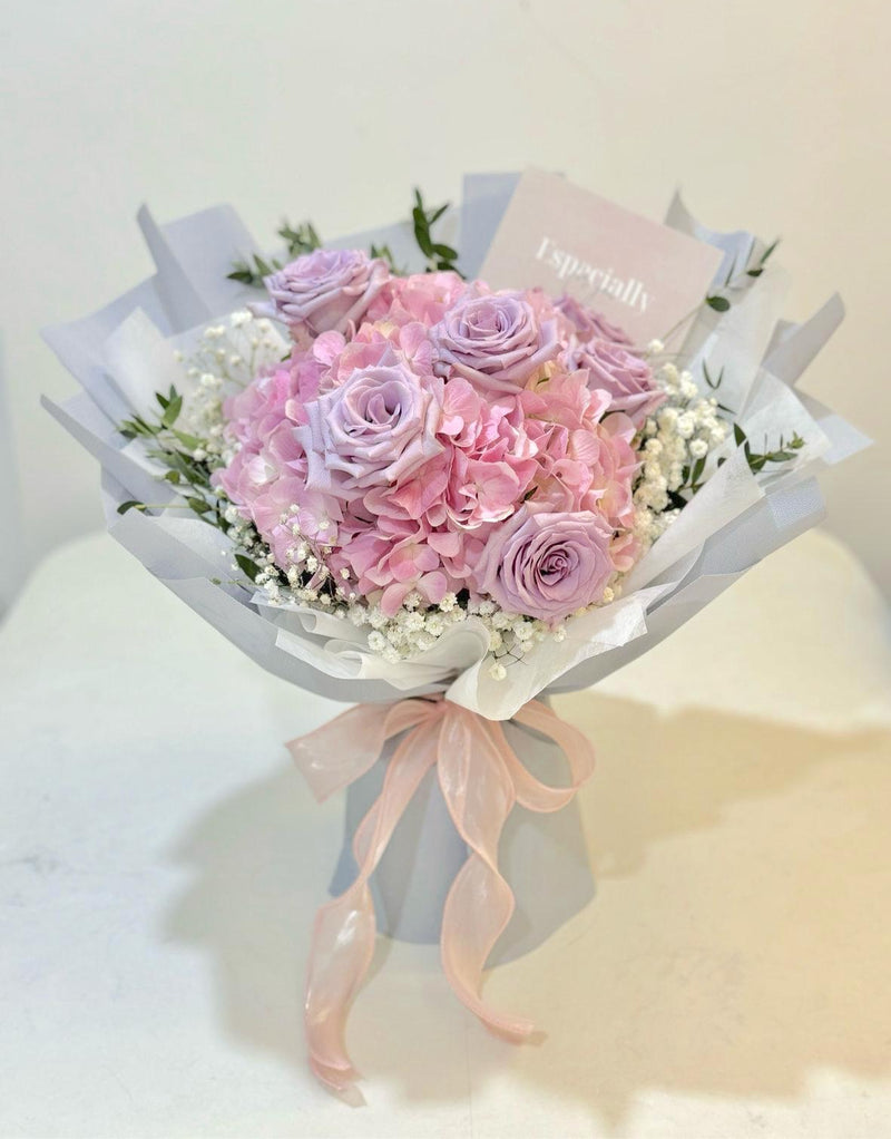 Signature Hydrangea Bouquet - Pink