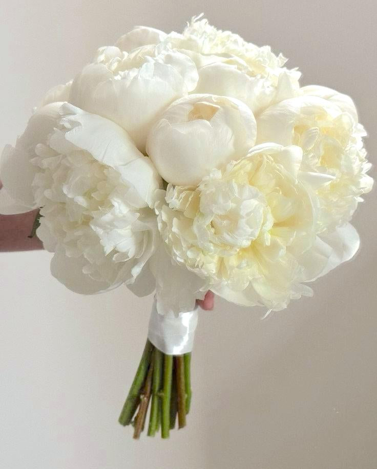 Round Peonies Bridal Bouquet - Bespoke