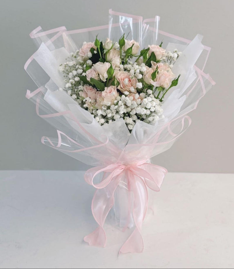 Roses Spray Bouquet - Pink