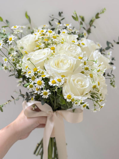 Posy Roses Bridal Bouquet - Garden Style