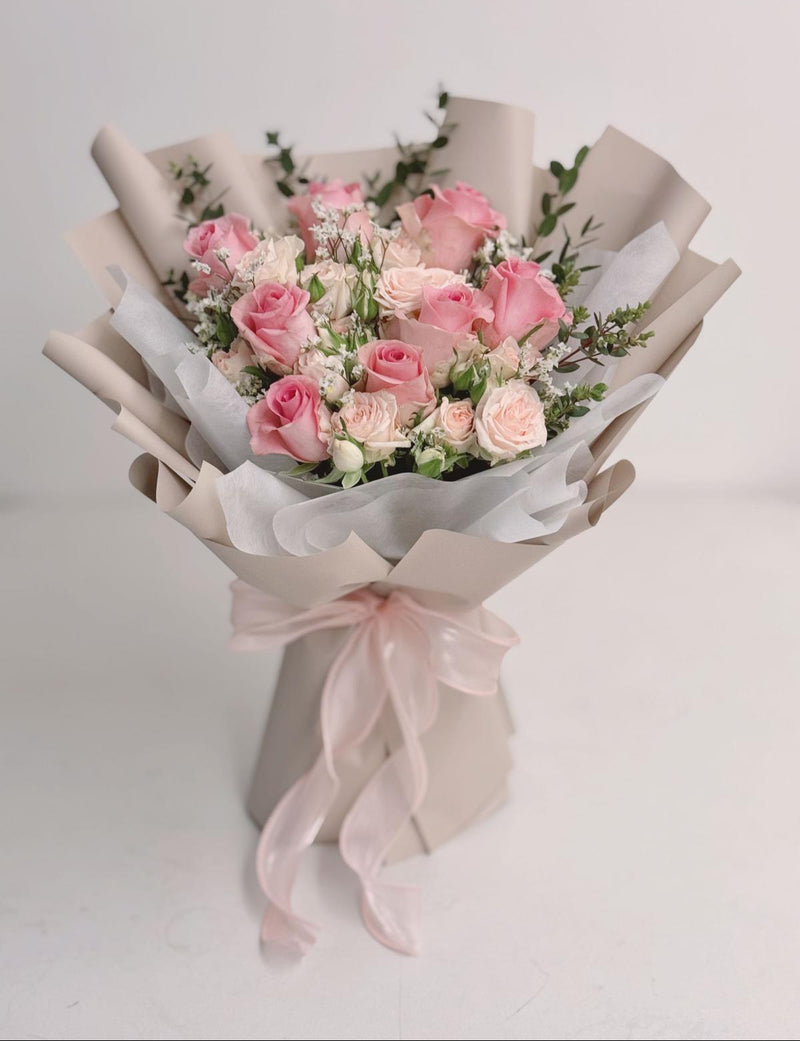 Timeless Pink Roses Bouquet