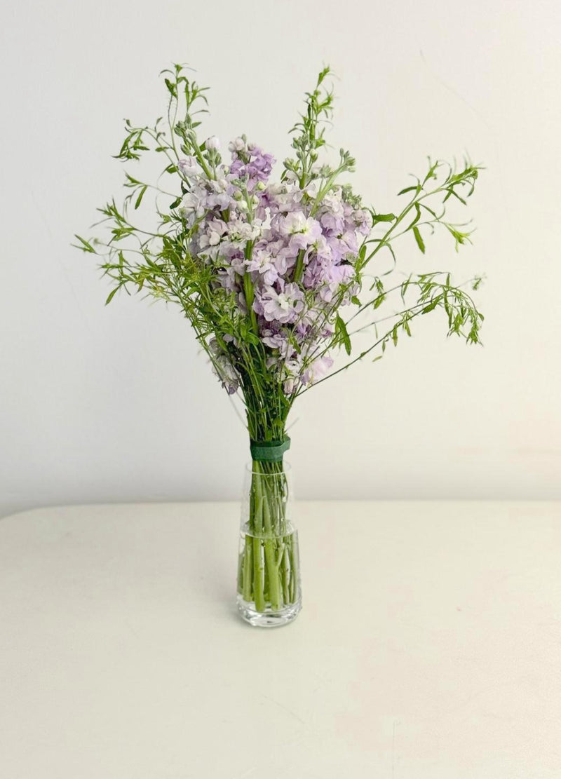 Beaker Vase Arrangement - Matthiola