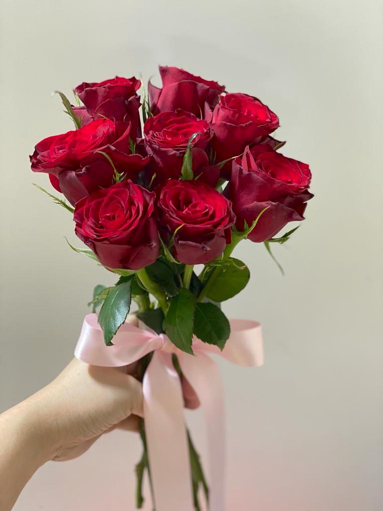 Signature Bridesmaid Roses Bouquet - 3 Sets